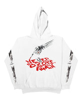 NeverBrokeAgain Vlone Bones Hoodie – White